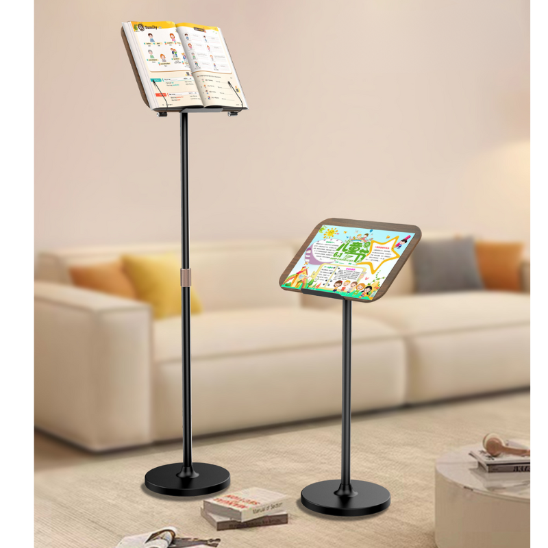 Chargez l&#39;image dans la visionneuse de la galerie, [S02-B] BONERUY Floor-Standing Adjustable Laptop Stand Music Score Holder
