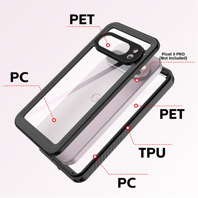 Cargue la imagen en el visor de la galería, Google Pixel 9 Pro - Redpepper Full Covered Waterproof Heavy Duty Tough Armor Case
