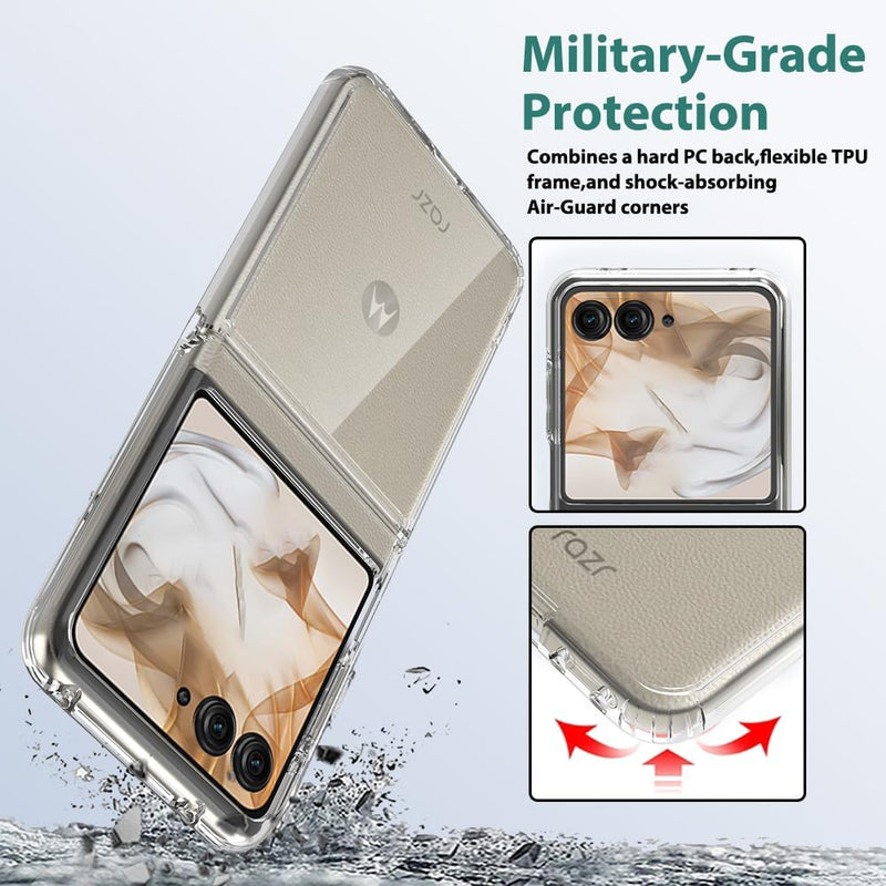 Load image into Gallery viewer, Motorola Moto Razr 2024 - AirPillow Cushion Transparent Soft Clear TPU Case
