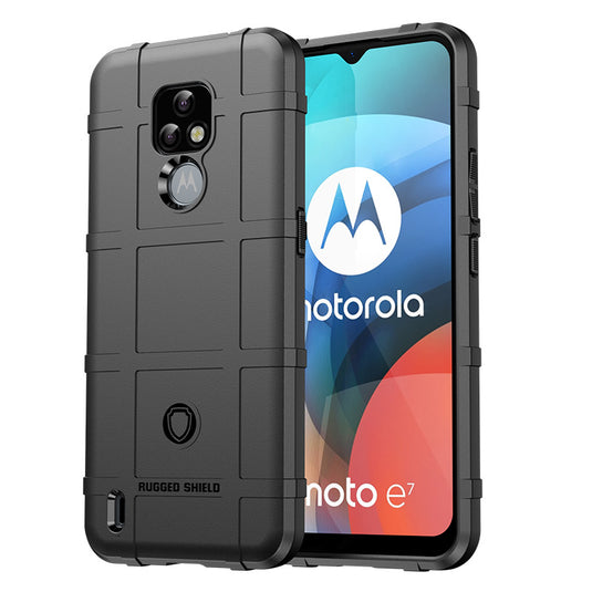 Motorola Moto E7/E7Plus/E7 Power/E7i Power - Shield Shockproof Rugged Heavy Duty Case With 2PC 9H Glass Screen Protector