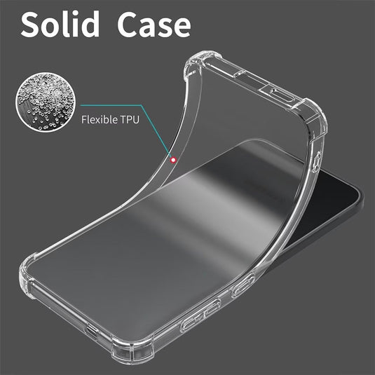 Motorola Moto Z4/Moto Z4 Play/Moto Z4 Force - AirPillow Cushion Transparent Soft Clear TPU Four Corners Protective Case