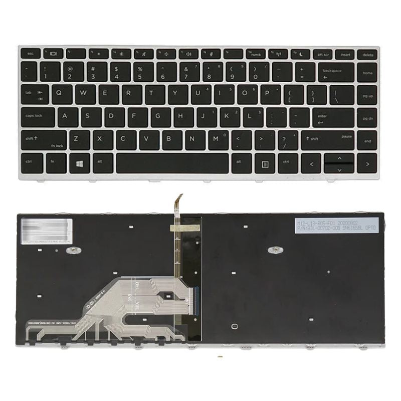 Chargez l&#39;image dans la visionneuse de la galerie, HP HSN-Q04C 06 08 ZHAN 66 Pro G1 640 645 G4 440 430 445 G5 Series - Laptop Keyboard With Back Light US Layout
