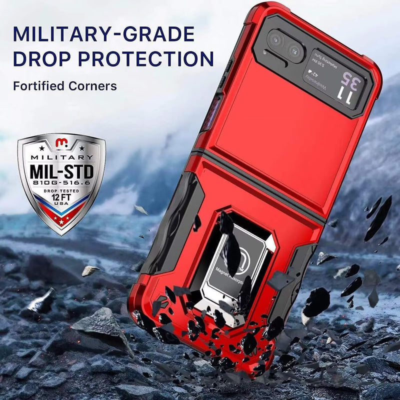 Load image into Gallery viewer, [Built-in Kickstand] Motorola Moto Razr 40/Razr 2023 - Military Grade TPU+PC Shockproof Heavy Duty Case
