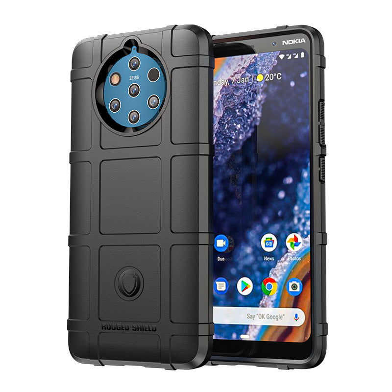 Load image into Gallery viewer, Nokia 9 PureView - Shield Shockproof Rugged Heavy Duty Case With 2PC 9HD Tempered Glass Screen Protector
