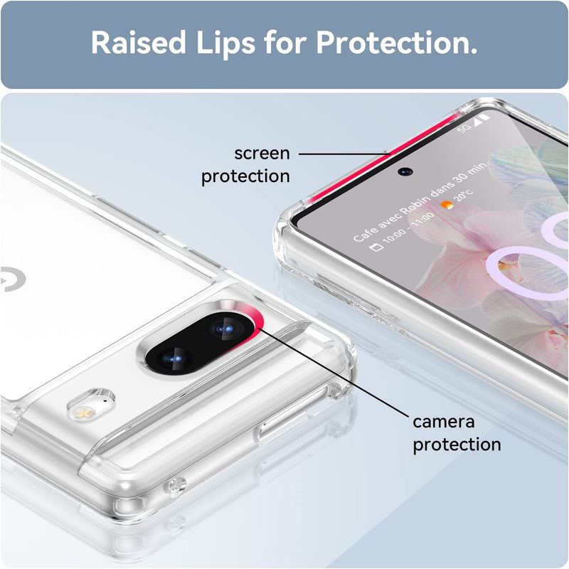 Load image into Gallery viewer, Google Pixel 7A (GWKK3) - AirPillow Cushion Clear Transparent Back Cover Case - Polar Tech Australia
