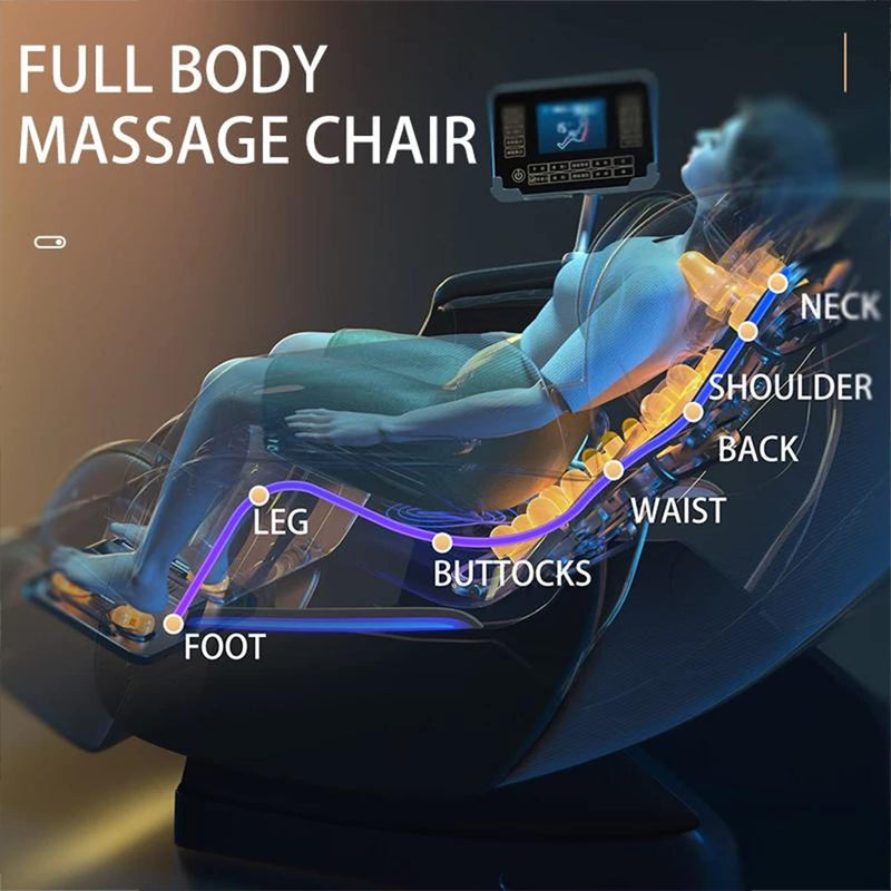 Chargez l&#39;image dans la visionneuse de la galerie, [M5][LCD Touch Screen][Bluetooth Speaker Version] Luxury iMassage 9D Full-body Multi-function Zero-Gravity Massage Chair - Polar Tech Australia
