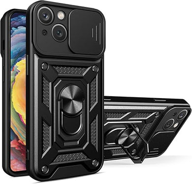 [Magnetic Ring Kickstand][Camera Cover] Motorola Moto Edge 40Pro/Edge Plus 2023/X40/X40 Pro - Shield Shockproof Rugged Heavy Duty Case With 2PC 9H Glass Screen Protector