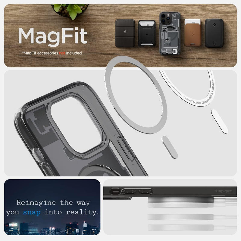 Chargez l&#39;image dans la visionneuse de la galerie, [Magsafe Compatible] Zero One Electron Tech Style Apple iPhone 15/Plus/Pro/Max Spigen SGP Ultra Hybrid (MagFit) Case - Polar Tech Australia
