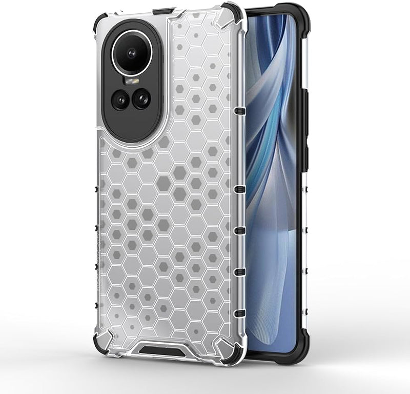 Load image into Gallery viewer, OPPO Reno10 (CPH2531) - Honeycomb Transparent Shockproof Protection Case - Polar Tech Australia
