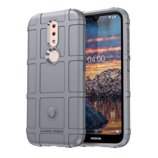 Nokia 4.2 - Shield Shockproof Rugged Heavy Duty Case With 2PC 9HD Tempered Glass Screen Protector