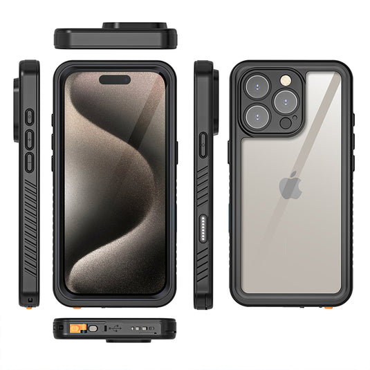 [IP68 Waterproof][With Sliding Adjustment Feature] Apple iPhone 16 / 16 Plus / 16 Pro / 16 Pro Max - Redpepper Full Covered Heavy Duty Tough Armor Case