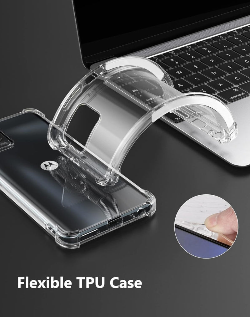 Cargue la imagen en el visor de la galería, Motorola Moto G14 - AirPillow Cushion Transparent Soft Clear TPU Four Corners Protective Case
