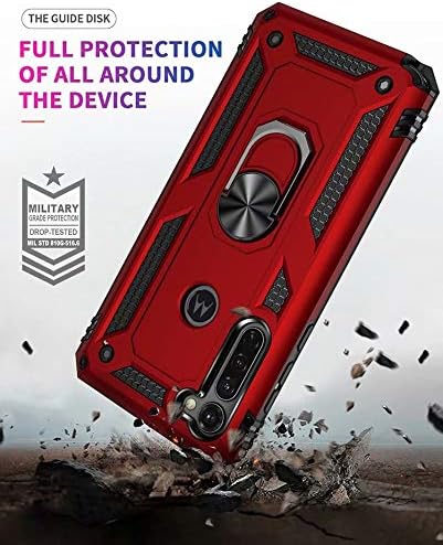 Chargez l&#39;image dans la visionneuse de la galerie, [Magnetic Ring Kickstand] Motorola Moto G Stylus - Shield Shockproof Rugged Heavy Duty Case
