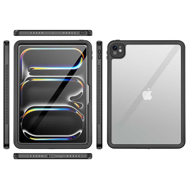 Chargez l&#39;image dans la visionneuse de la galerie, Apple iPad Pro 13&quot; 2024 - Full Covered Waterproof Heavy Duty Tough Armor Case
