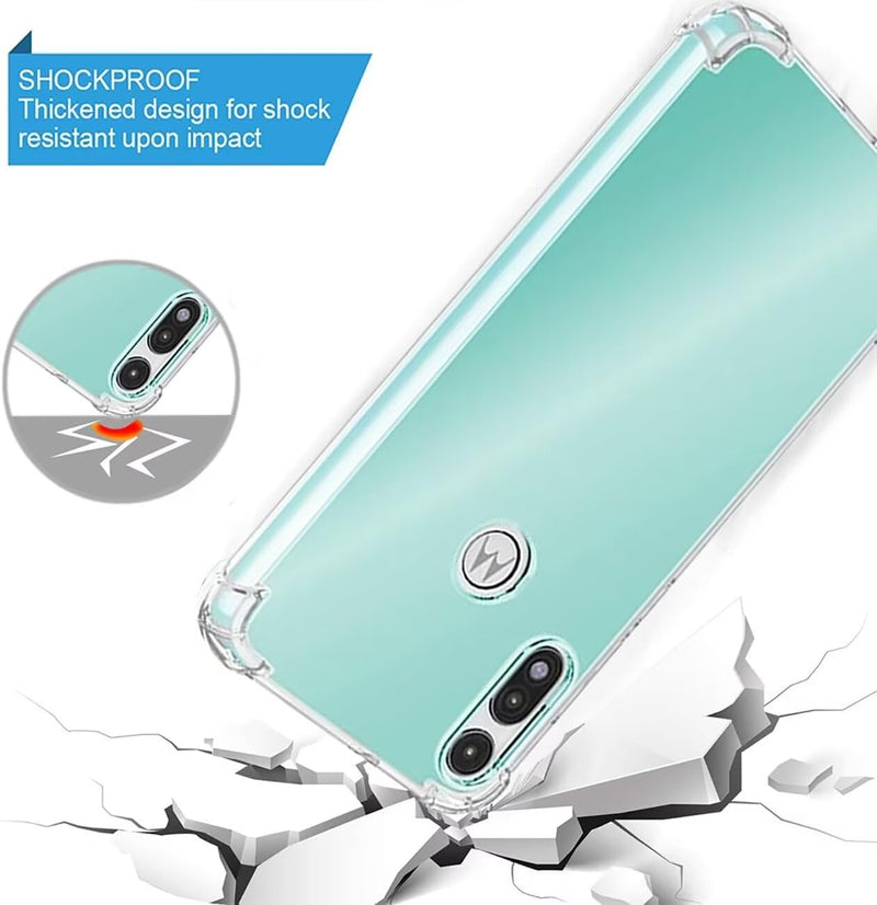 Chargez l&#39;image dans la visionneuse de la galerie, Motorola Moto E 2020 - AirPillow Cushion Transparent Soft Clear TPU Four Corners Protective Case
