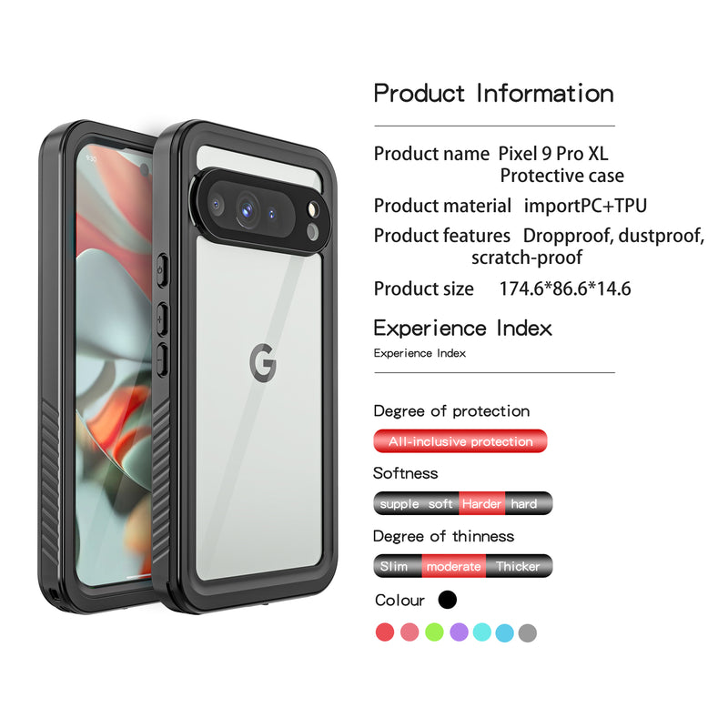 Chargez l&#39;image dans la visionneuse de la galerie, Google Pixel 9 Pro XL - Redpepper Full Covered Waterproof Heavy Duty Tough Armor Case
