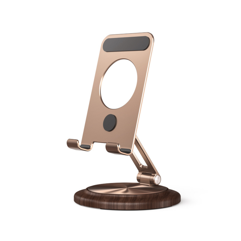 Chargez l&#39;image dans la visionneuse de la galerie, Boneruy 360-Degree Rotating Phone and Tablet Stand - Foldable Aluminum Alloy Holder
