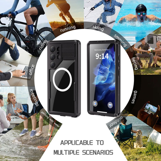 [Magsafe Compatible] [Mars Series] Samsung Galaxy S25/Plus/Ultra - Shellbox Full Covered Waterproof Heavy Duty Tough Armor Case