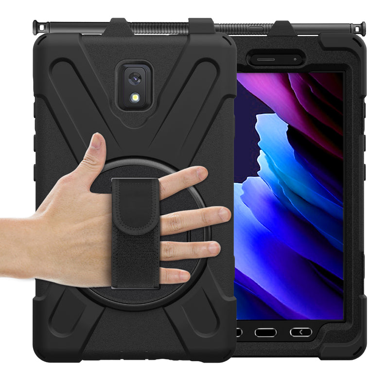 Load image into Gallery viewer, Samsung Galaxy Tab Active 3 &amp; 5 8&quot; 2020 Heavy Duty 360 Degree Rotate Stand Hand Strap Case - Polar Tech Australia
