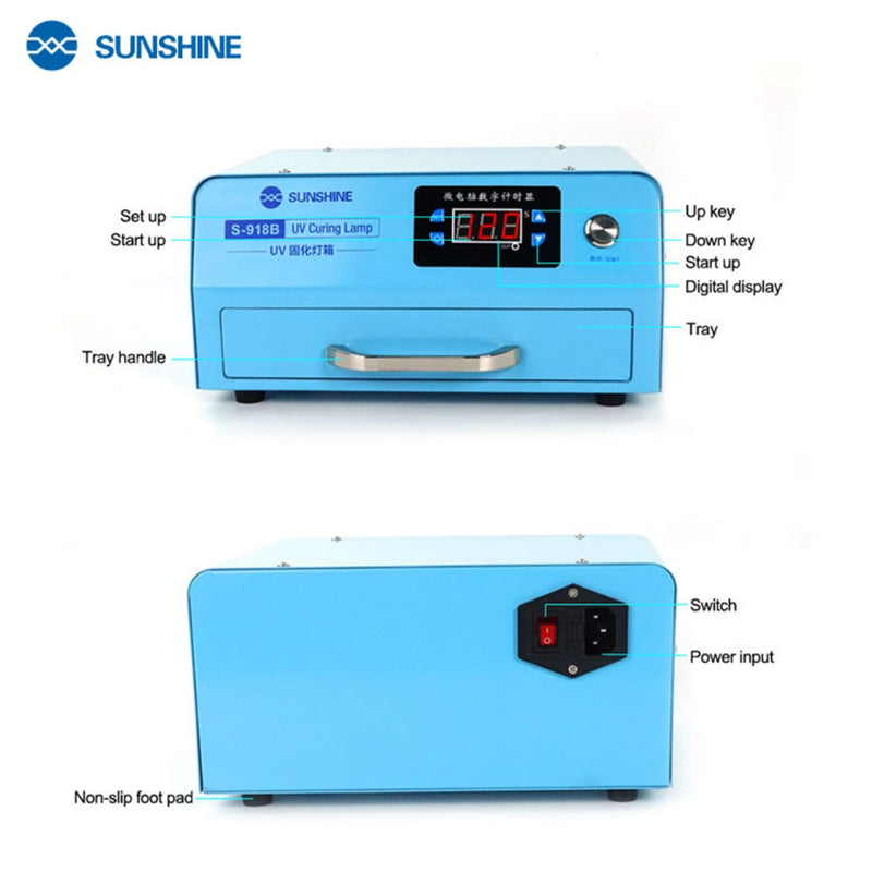 Load image into Gallery viewer, [S-918B][AU Plug] SUNSHINE High Power UV Curing Lamp Light BOX
