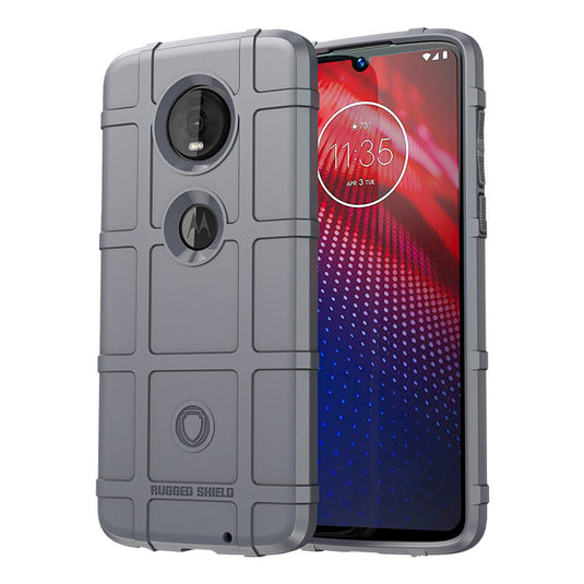 Motorola Moto Z4/Moto Z4 Play/Moto Z4 Force - Shield Shockproof Rugged Heavy Duty Case  With 2PC Tempered Glass Screen Protector