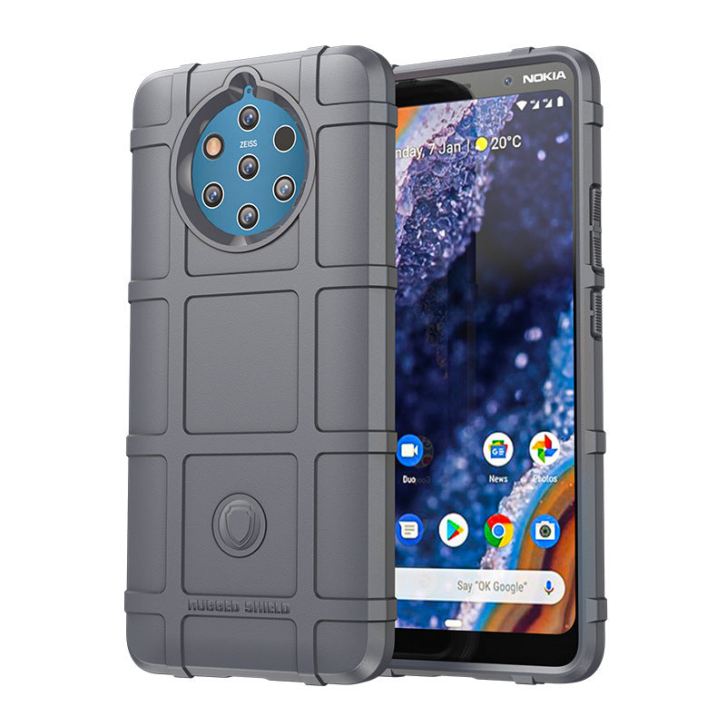 Load image into Gallery viewer, Nokia 9 PureView - Shield Shockproof Rugged Heavy Duty Case With 2PC 9HD Tempered Glass Screen Protector
