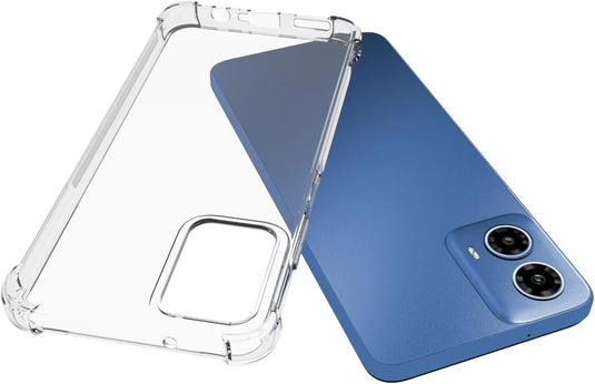 Motorola Moto G34 5G - AirPillow Cushion Transparent Soft Clear TPU Four Corners Protective Case