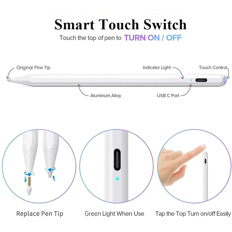 Load image into Gallery viewer, [AC10S][Bluetooth] iPad Compatible Stylus Touch Drawing Writing Pen - Polar Tech Australia
