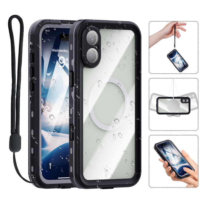 Cargue la imagen en el visor de la galería, [Magsafe Compatible] Apple iPhone 16/16 Plus/16 Pro/16 Pro Max Redpepper Full Covered Waterproof Heavy Duty Tough Armor Case
