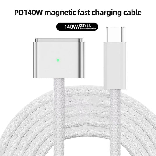 [2M] Type-C / USB-C to Magsafe 3 PD 140W Braided Heavy Duty Cable