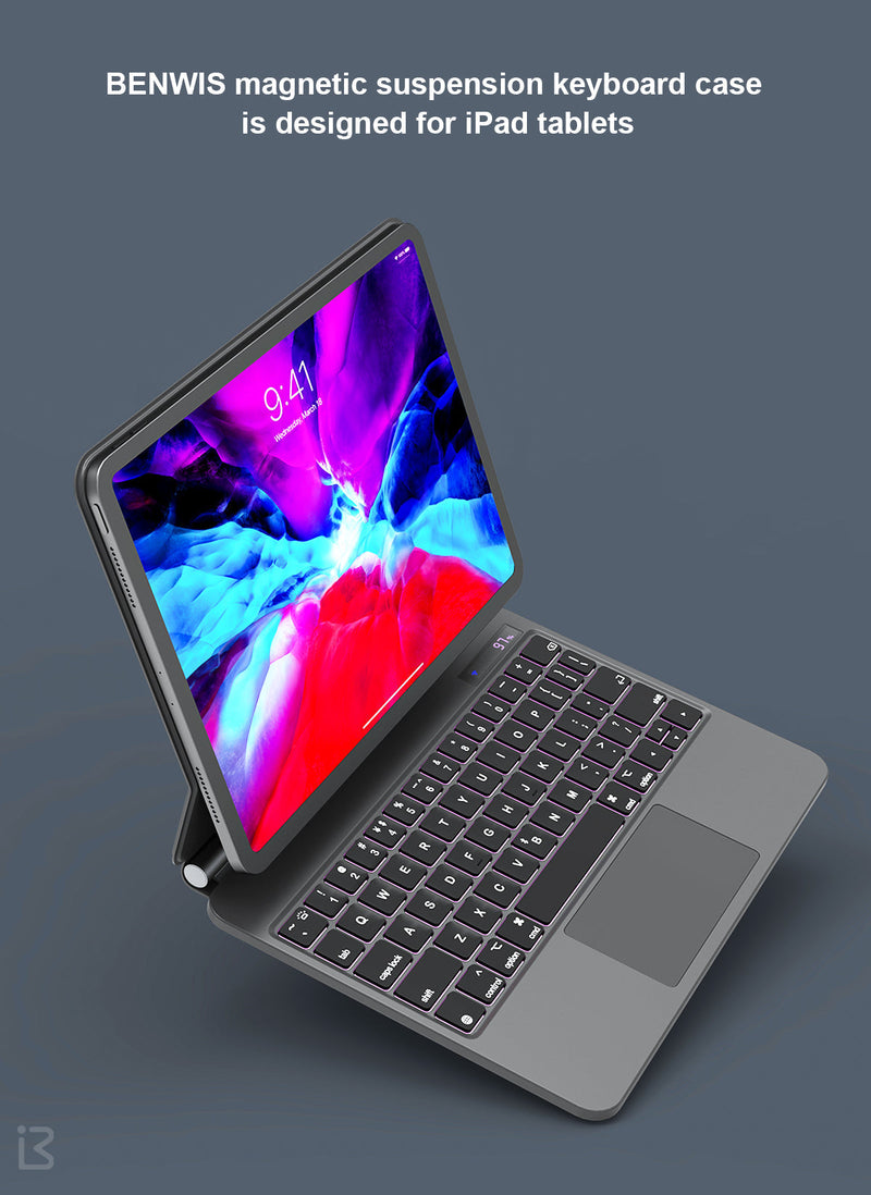 Load image into Gallery viewer, Benwis Apple iPad 10th 10.9&quot;  Magnetic Suspension Magic Keyboard Case - Polar Tech Australia
