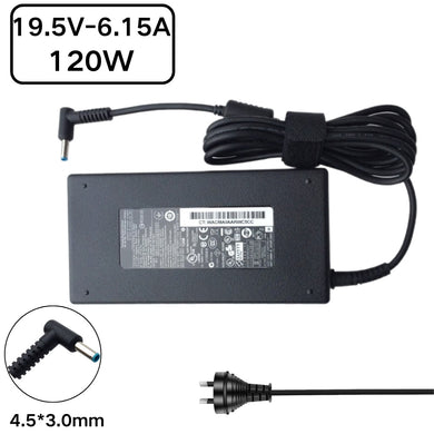 [19.5V-6.15A/120W][4.5x3.0] HP Envy 15 17 & Omen 15 AC power Supply Adapter Charger