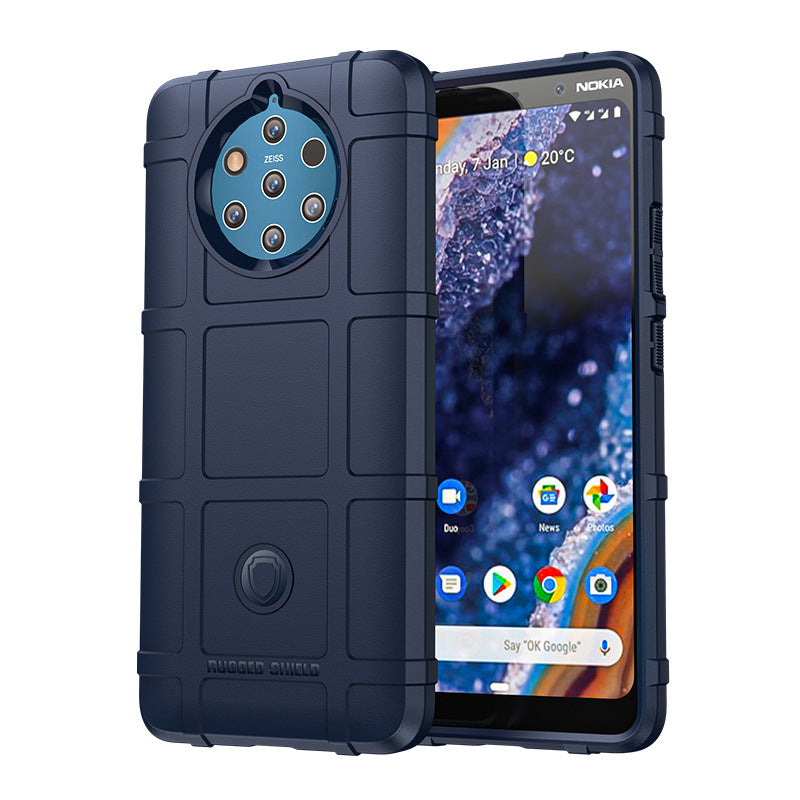 Load image into Gallery viewer, Nokia 9 PureView - Shield Shockproof Rugged Heavy Duty Case With 2PC 9HD Tempered Glass Screen Protector
