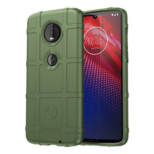 Motorola Moto Z4/Moto Z4 Play/Moto Z4 Force - Shield Shockproof Rugged Heavy Duty Case  With 2PC Tempered Glass Screen Protector