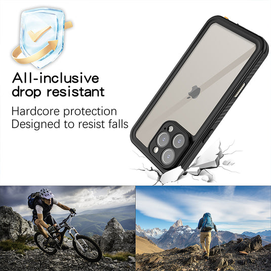 [IP68 Waterproof][With Sliding Adjustment Feature] Apple iPhone 16 / 16 Plus / 16 Pro / 16 Pro Max - Redpepper Full Covered Heavy Duty Tough Armor Case