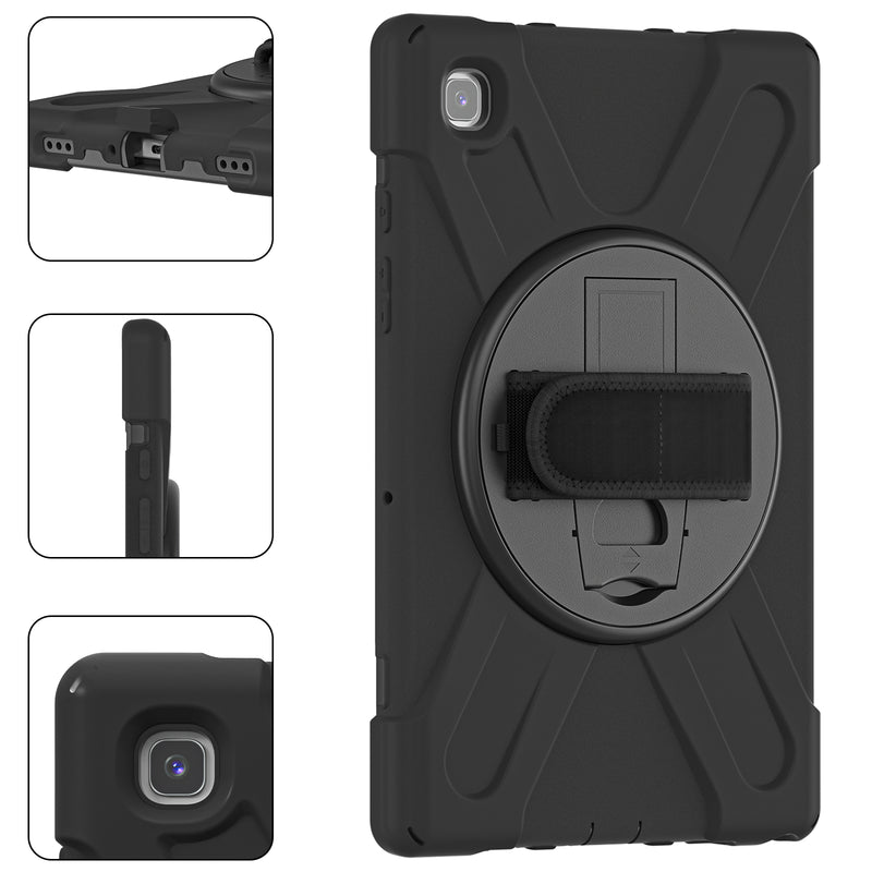 Cargue la imagen en el visor de la galería, Samsung Galaxy Tab A 10.1&quot; 2019 (T510/T515) Heavy Duty 360 Degree Rotate Stand Hand Strap Case - Polar Tech Australia
