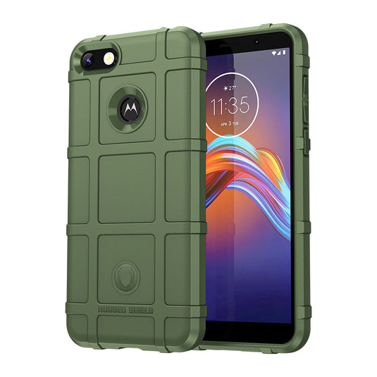 Motorola  Moto E6/E6 Play - Shield Shockproof Rugged Heavy Duty Case With 2PC 9H Glass Screen Protector