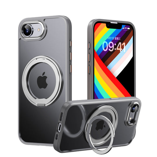 [Magsafe Compatible][360° Rotating Stand] Apple iPhone 16e Matte Shockproof Essentials Series Case