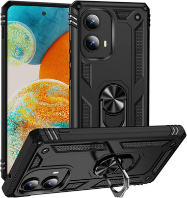 [Built-in 360-degree rotatable ring bracket] Motorola Moto Edge 2024 - Shield Shockproof Rugged Heavy Duty Case