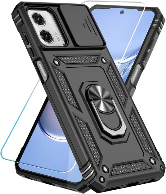 [Magnetic Ring Kickstand][Slide Camera Cover] Motorola Moto G 5G 2023/Moto G Power 2023 - Shield Shockproof Rugged Heavy Duty Case