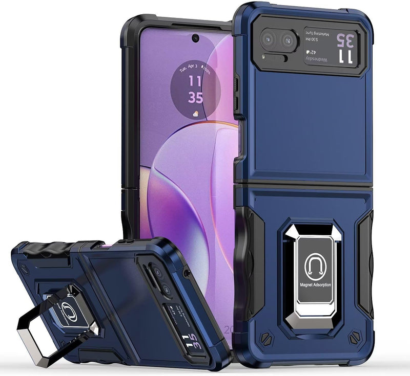 Load image into Gallery viewer, [Built-in Kickstand] Motorola Moto Razr 40/Razr 2023 - Military Grade TPU+PC Shockproof Heavy Duty Case
