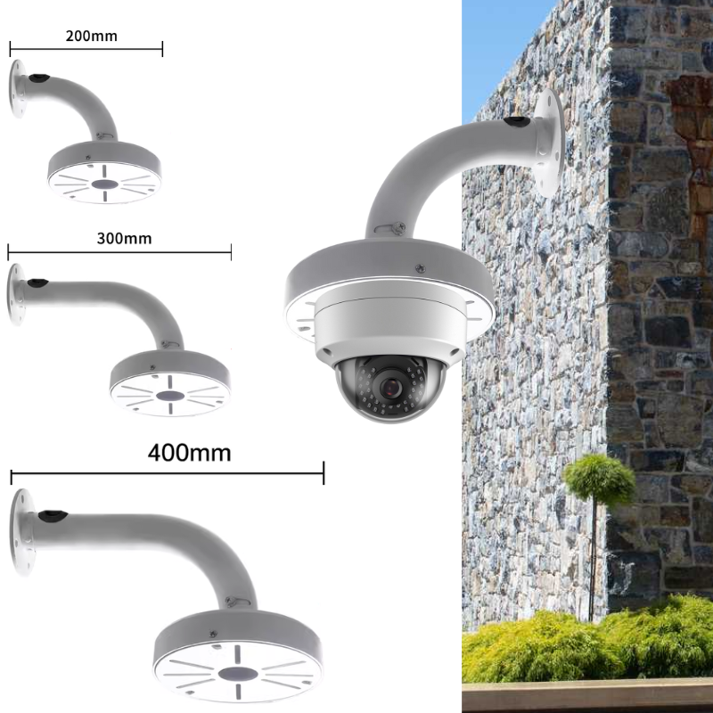 Load image into Gallery viewer, [Fixed Length] Universal Aluminium CCTV Dome Camera Wall Mount Bracket Holder - Polar Tech Australia
