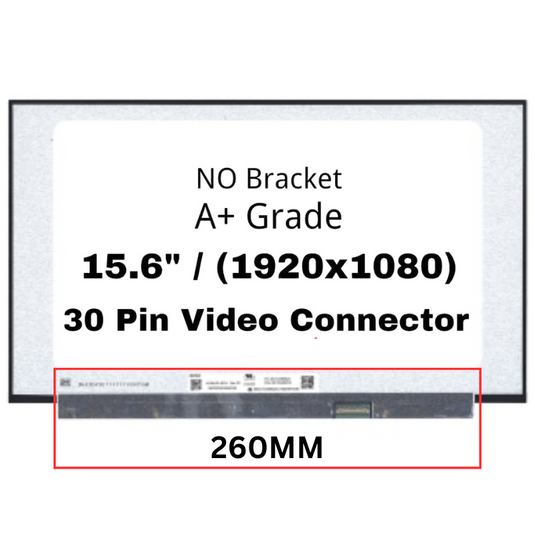 [N156HGA-EA3] 15.6" inch/A+ Grade/(1920x1080)/30 Pin/No Screw Bracket Laptop IPS FHD LCD Screen Display Panel - Polar Tech Australia