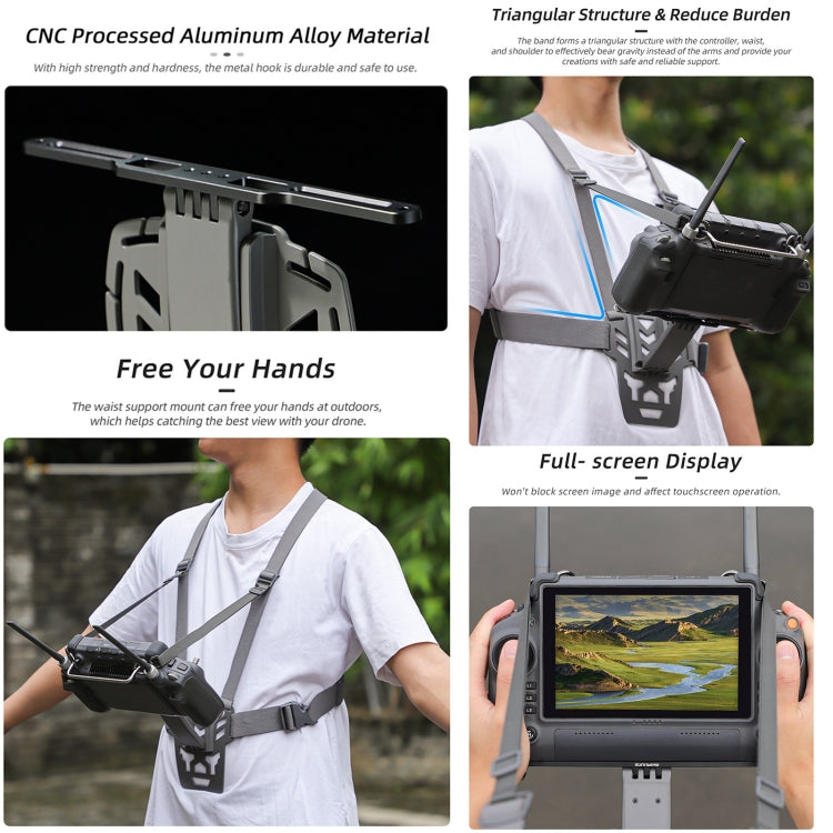 Load image into Gallery viewer, Sunnylife Waist Support Bracket &amp;  Chest Strap for DJI RC Plus: Hands-Free Control
