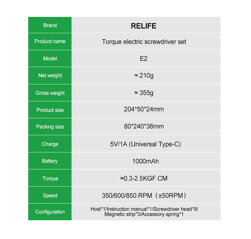 Chargez l&#39;image dans la visionneuse de la galerie, RELIFE E2 Electric Screwdriver Set
