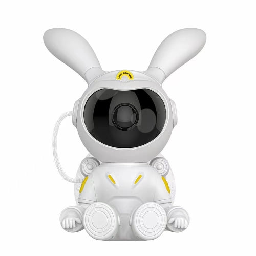 [G002] Space Rabbit Starry Sky Projection Lamp Bluetooth Speaker 2 in 1 Laser Light(White)