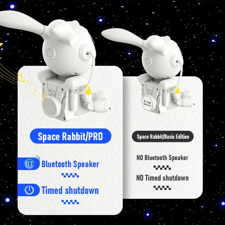 Chargez l&#39;image dans la visionneuse de la galerie, [G002] Space Rabbit Starry Sky Projection Lamp Bluetooth Speaker 2 in 1 Laser Light(White)
