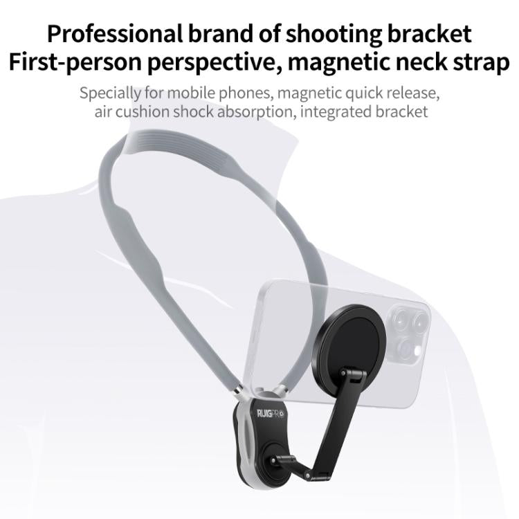 Load image into Gallery viewer, RUIGPRO Magnetic Neck Mount Anti-shake Phone Bracket
