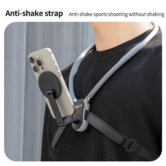 RUIGPRO Magnetic Neck Mount Anti-shake Phone Bracket