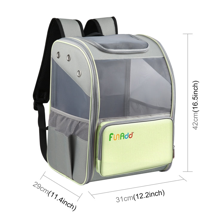 Cargue la imagen en el visor de la galería, FUNADD Fold Breathable Pet Backpack Outdoor Shoulders Cat Bag, Pet Backpack
